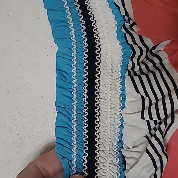 Crown & Ivy women's striped top with embroidered flamingos size 1X - Picture 5 of 7